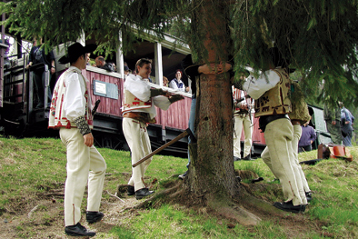 Cierny Balog forest train performance